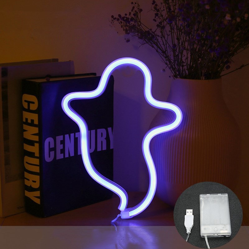 Halloween Ghost Neon Modeling Lamp