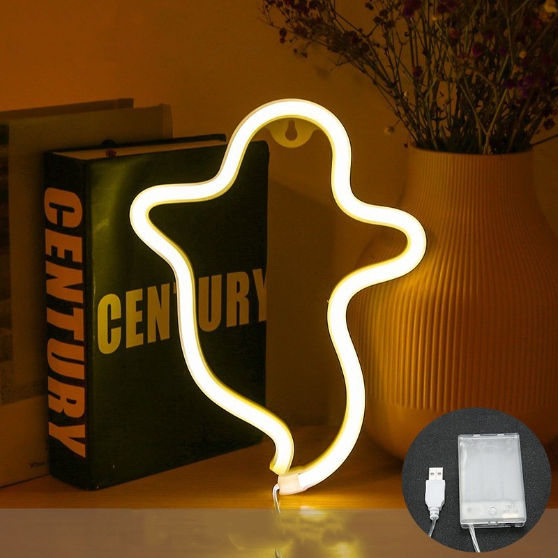 Halloween Ghost Neon Modeling Lamp