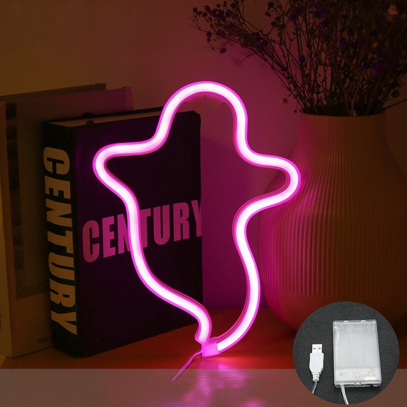 Halloween Ghost Neon Modeling Lamp